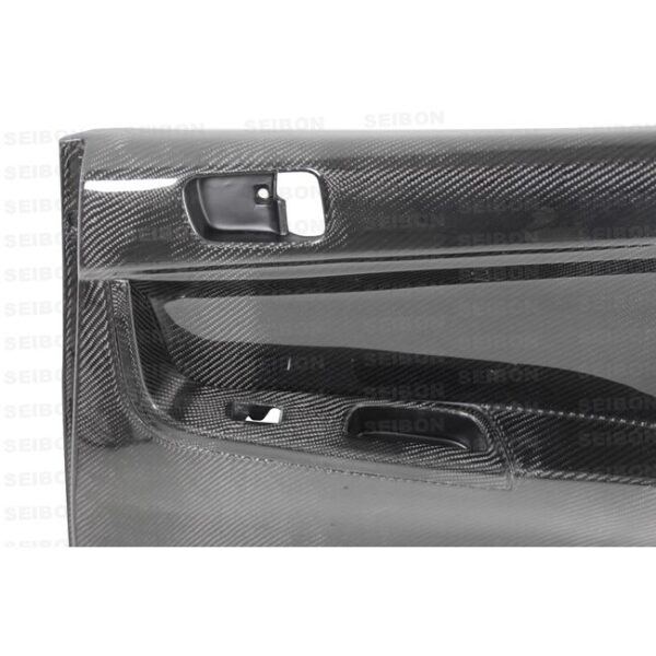 Seibon Carbon, DP0809MITEVOX-R, Carbon fiber rear door panels for 2008-2015 Mitsubishi Lancer EVO X