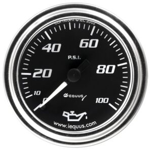 2 in. Chrome Mechanical Oil Pressure Gauge