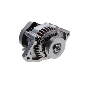 TSP Alternator; GM Mini Denso Style Race V-Belt 90 Amps; Chrome