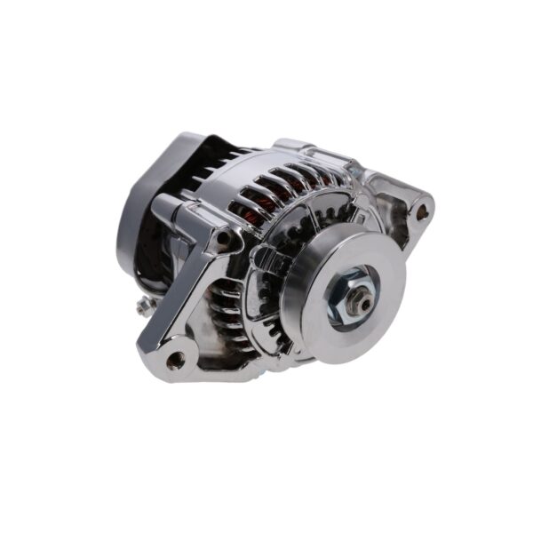 TSP Alternator; GM Mini Denso Style Race V-Belt 90 Amps; Chrome