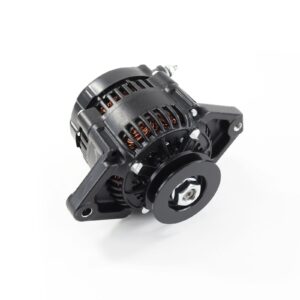 TSP Alternator; Mini Denso Style Race 3/8" V-Belt 90 Amps; Black