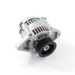 TSP Alternator; Mini Denso Style Race Serpentine 90 Amps; Satin