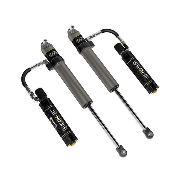 ICON 2020-2023 Jeep Gladiator/2018-2023 Jeep Wrangler JL, 2.5" Lift, Front, V.S. 2.5 Aluminum Series Shock Absorbers, Remote reservoir w/ CDEV, Pair