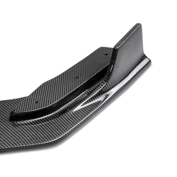 Seibon Carbon, FB16HDCV4-TT-GF-07, Carbon fiber splitter for TT-style fiberglass front bumper for 2016-2020 Honda Civic 4 Dr
