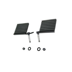 2-Door, 4-Door, Black powder coated, steel, Sold as a pair