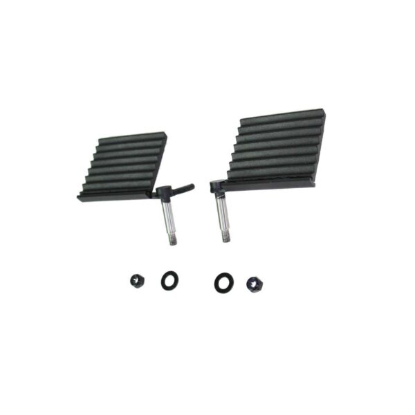 2-Door, 4-Door, Black powder coated, steel, Sold as a pair