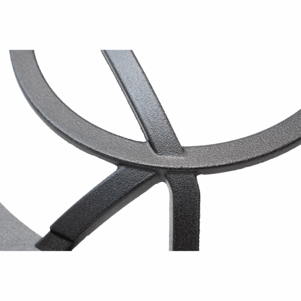 Black powder coat, Aluminum, Stainless steel hardware