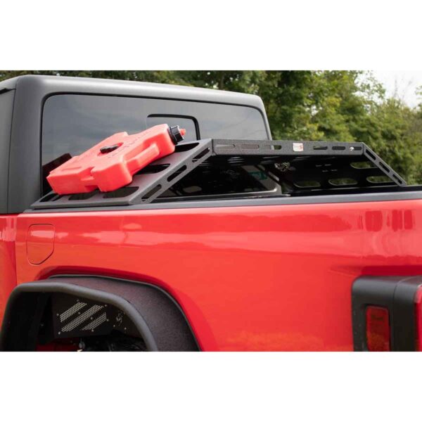 Made from steel, Black powder coated,Includes mounting hardware, Usable Rack Space is 34-1/4 in. x 19-3/16 in., 21.5 in. from the floor to the bottom of the rack