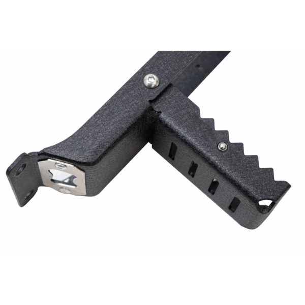 Sold individually, Black 2 Stage Powder coated, cold-rolled steel, Stainless-Steel