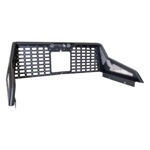 Black textured powder coat, 10-Gauge steel, Stainless Steel hardware