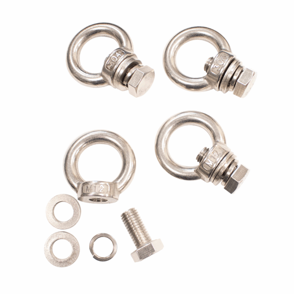 Stainless steel, Sold as a pack of 4.