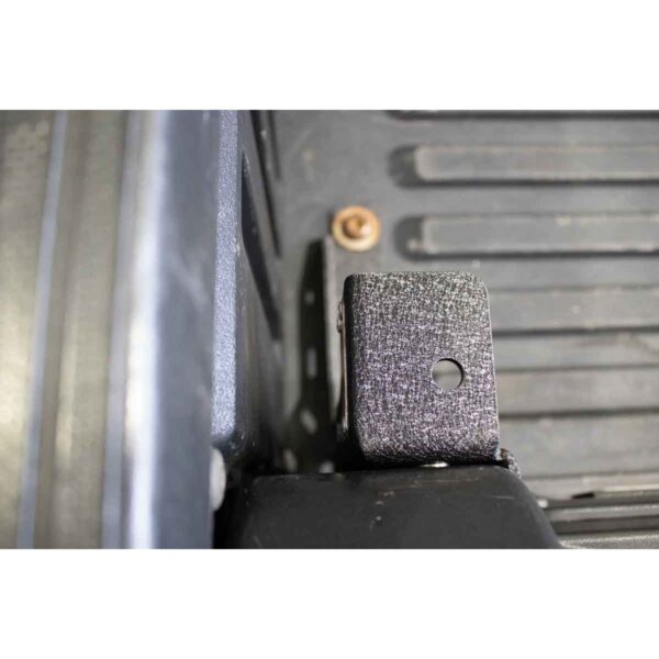Black textured powder coat, 10-Gauge steel, Stainless Steel hardware