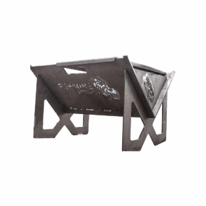 8-gauge steel, 19in. X 13 in. cooking surface.