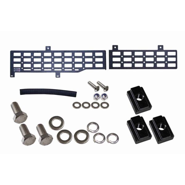 Black textured powder coat, 10-Gauge steel, Stainless Steel hardware