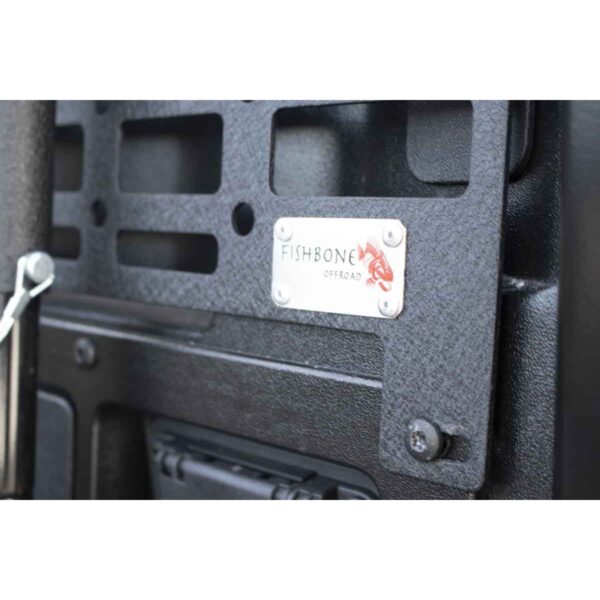 Black textured powder coat, 10-Gauge steel, Stainless Steel hardware