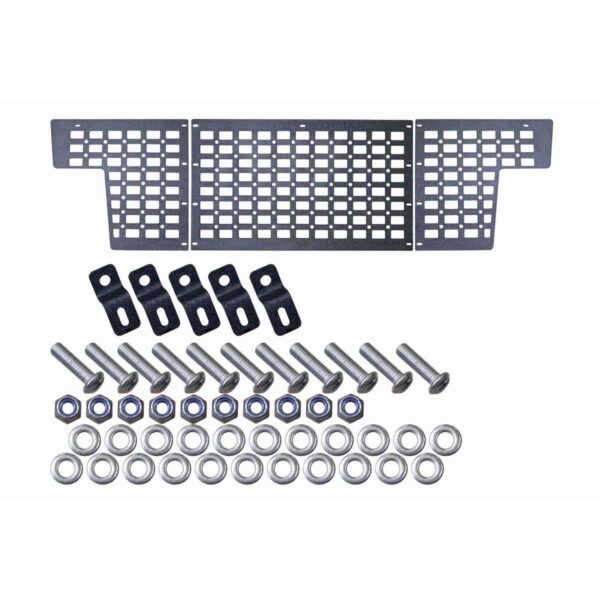 Black textured powder coat, 10-Gauge steel, Stainless Steel hardware