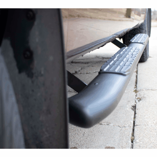 5-inch Oval Tubes, Black Textured Powder Coat, Hardware and Brackets Included