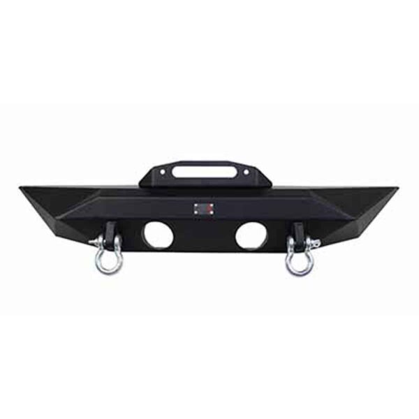 Two Stage Black Textured Powder Coat, Bumper is 44in. Wide, 3/16in. Plate Steel