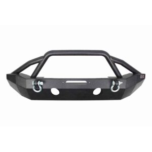 Black textured powder coat, Heavy Duty 5/32 in. Steel, 2 in. x 0.120 in. Steel Tubing for Grill Guard, 2 in. diameter raised tube winch guard, 59-1/2 in. wide