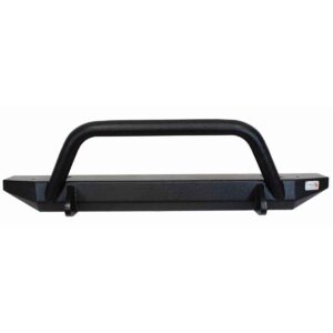 Black textured powder coat, 3/16in. 7-Gauge steel, 44 in. Wide, 1-3/4in. .120 wall raised winch guard