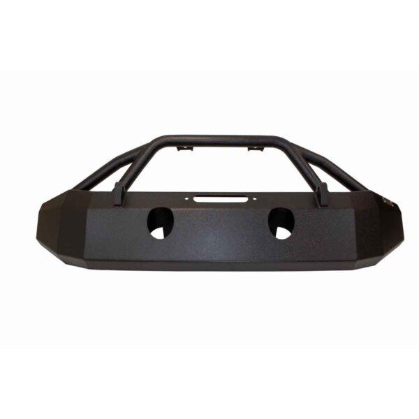 Black textured powder coat, 2 in. diameter raised tube winch guard, 59-1/2 in. wide
