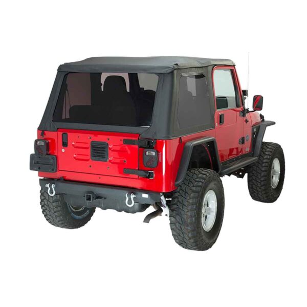 Black textured powder coat, Steel