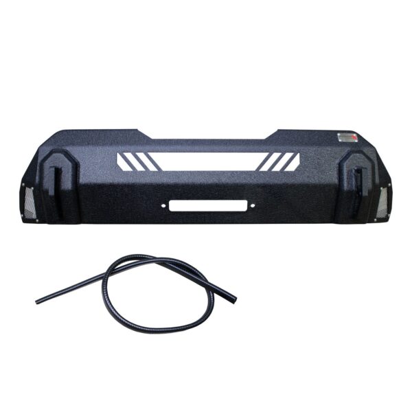 Textured black powder coat, Steel