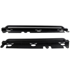 2-Door, Black textured powder coat, Sold as a pair