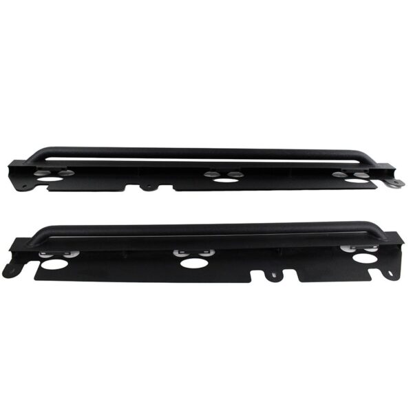 2-Door, Black textured powder coat, Sold as a pair
