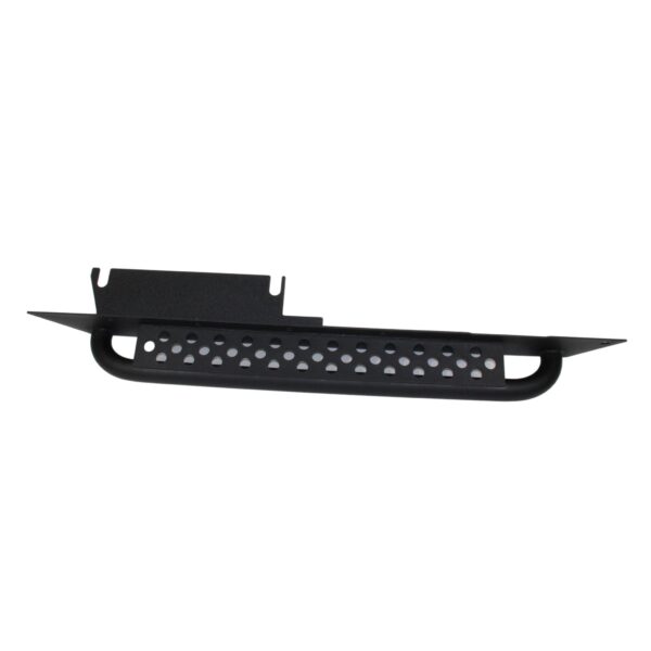 Black textured powder coat, 3/16in. steel, Stainless steel countersunk hardware, 2in. diameter, .120 wall tubing