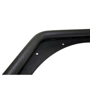 Black textured powder coat, Steel, 1 rear pair, 3 in. flare width