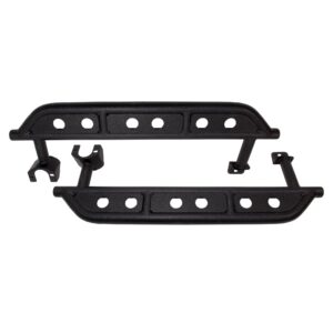 Black textured powder coat, Steel