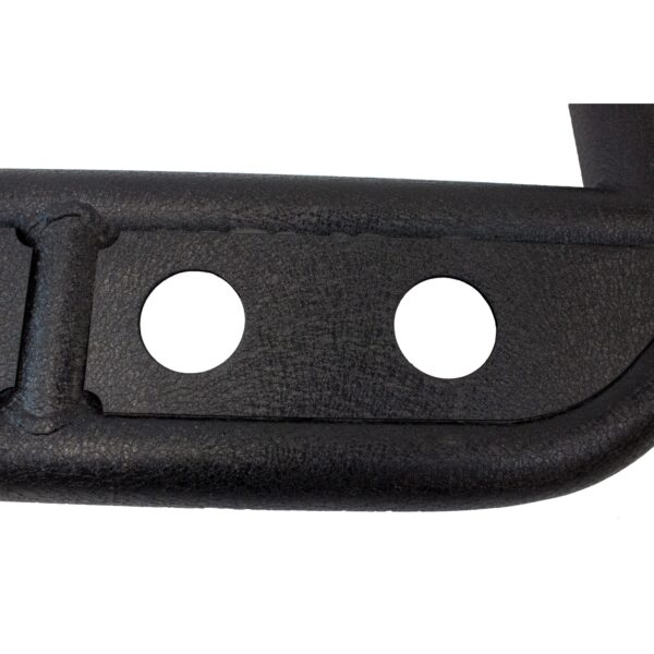 Black textured powder coat, Steel