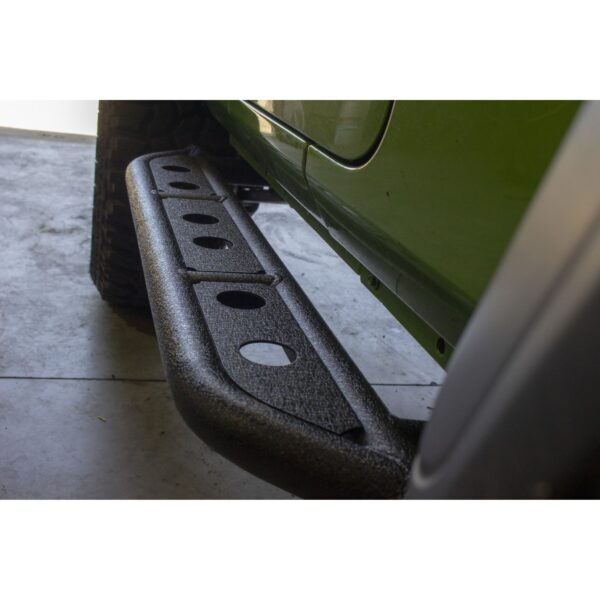 Black textured powder coat, Steel