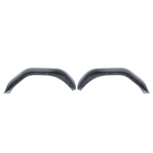 2-Door, 4-Door, Black textured powder coat, Steel, Stainless steel hardware, Set of 2