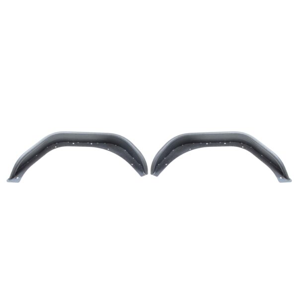 2-Door, 4-Door, Black textured powder coat, Steel, Stainless steel hardware, Set of 2