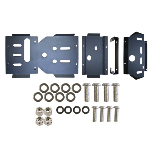 Black Textured Powder Coat, 3/16 in. plated steel