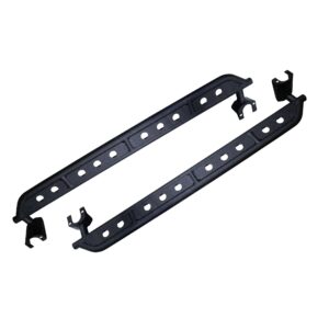 Black textured powder coat, Steel, 4-Door, Sold as pair