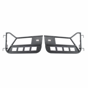 Black textured powder coat, 1.25 Inch steel tubing, Sold as a pair
