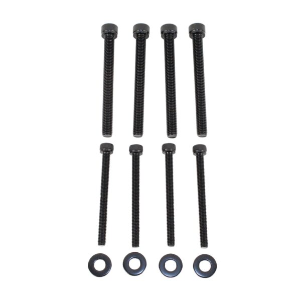 Black textured powder coat, Steel, Sold as a set of 4