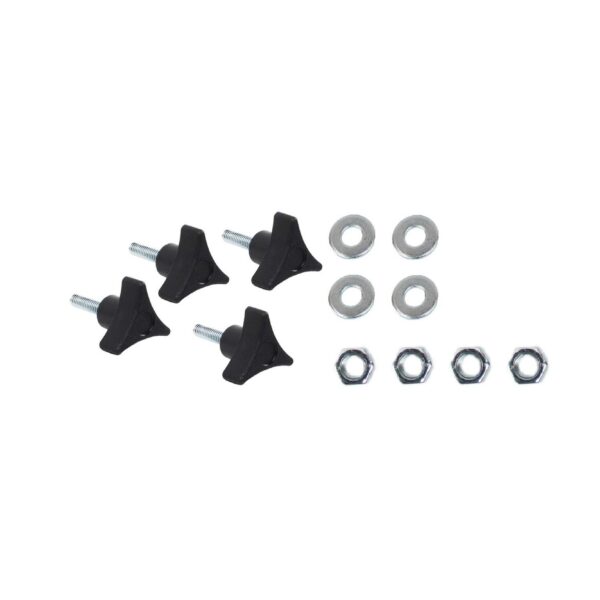 Black textured powder coat, 11-Gauge steel, Includes mounting hardware, 2-door, Sold as a pair