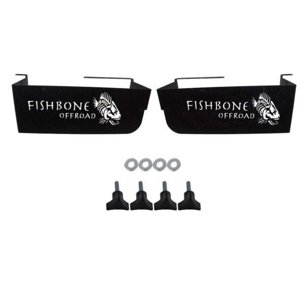 Black textured powder coat, 11-Gauge steel, Includes all mounting hardware, Sold as pair