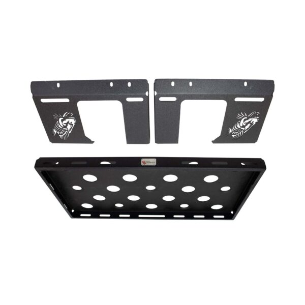 4-Door, Steel, Black powder coated, Includes mounting hardware, Usable Rack Space is 34-1/4 in. x 19-3/16 in.