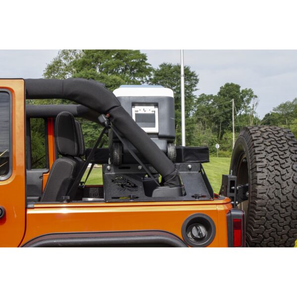 4-Door, Steel, Black powder coated, Includes mounting hardware, Usable Rack Space is 34-1/4 in. x 19-3/16 in.