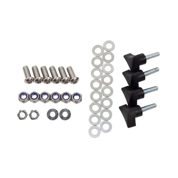 Black textured powder coat, 11-Gauge steel, Includes mounting hardware, Usable rack space is 34-1/4in. x 19-3/16in.