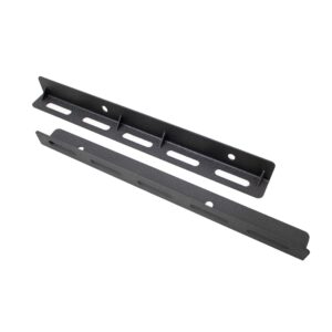 Black powder coated, Steel, Includes mounting hardware
