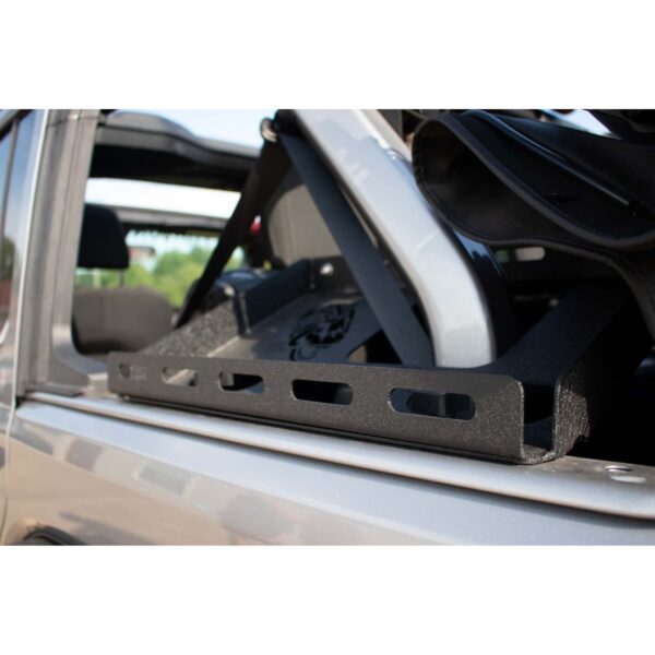 Black textured powder coat, 11-Gauge steel, Includes mounting hardware.