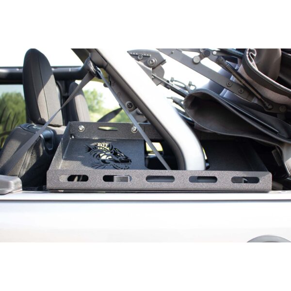Black powder coated, Steel, Includes mounting hardware