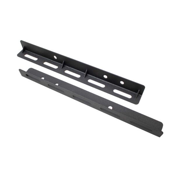 Black textured powder coat, 11-Gauge steel, Includes mounting hardware.
