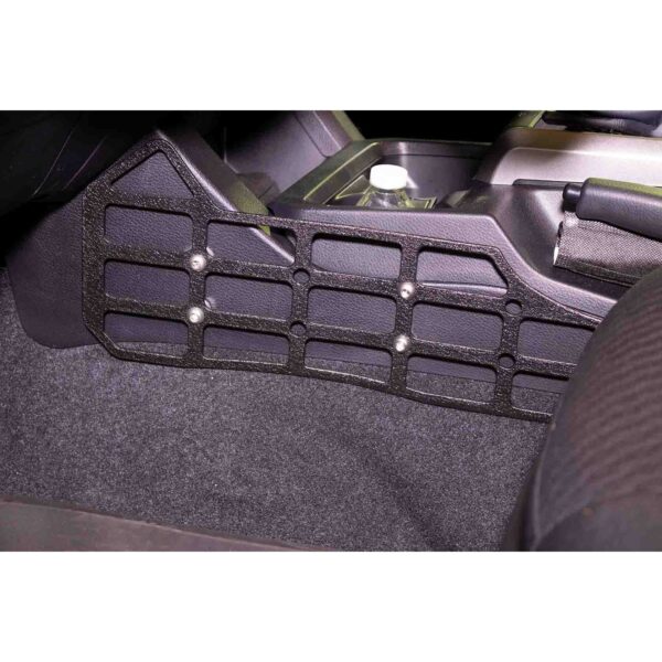 Black textured powder coat, 10-Gauge steel, Stainless Steel hardware